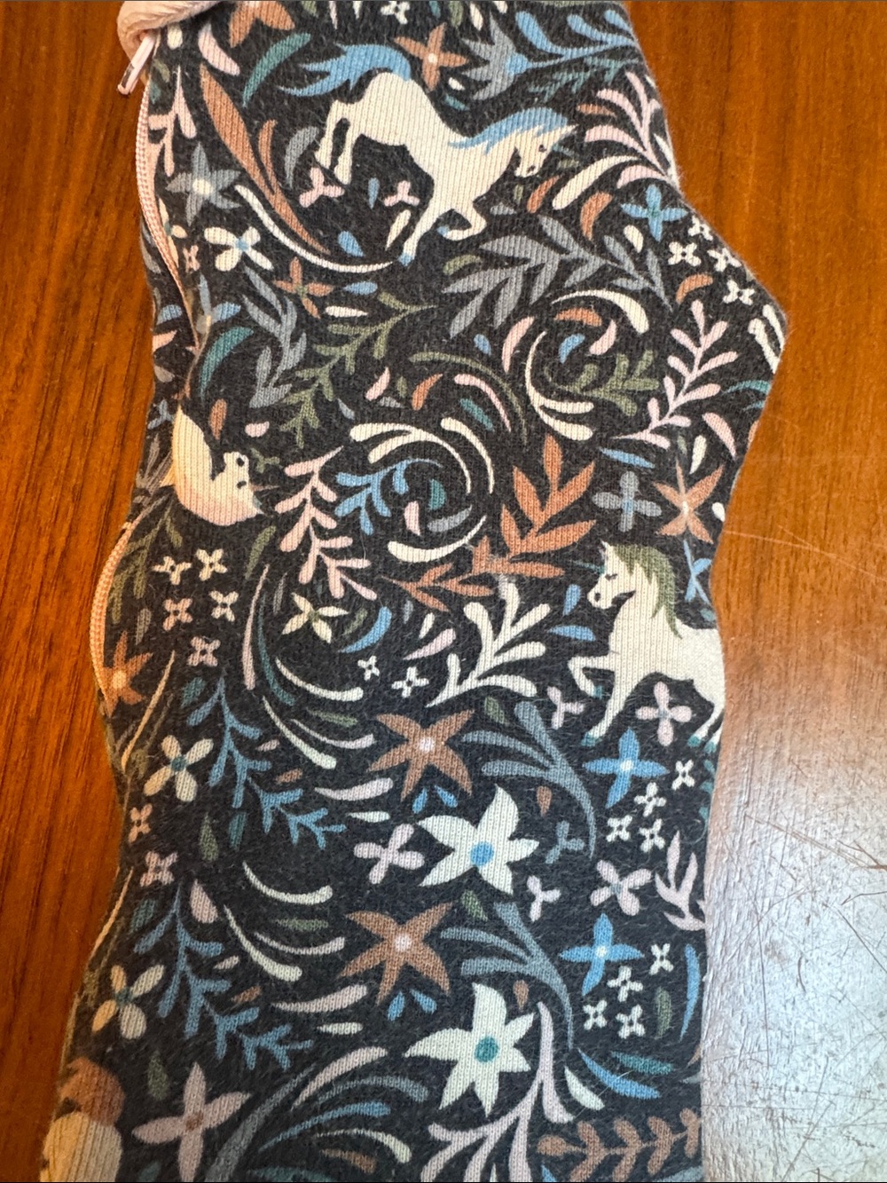 Hanna Andersson Pink and Gray Toddler Top with Collar - Picture 4 of 4